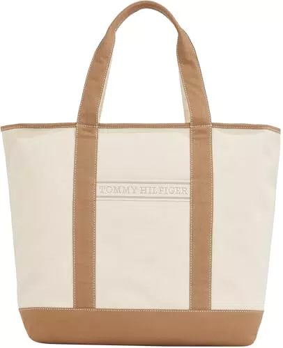 Tommy Hilfiger Borsa Tote Bag Estate in Canvas per Donna