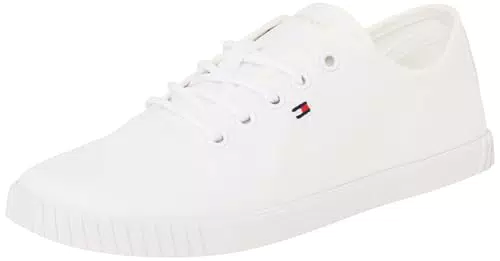Tommy Hilfiger Sneakers Donna Eleganti con Suola Preformata in Canvas