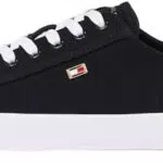 Tommy Hilfiger Sneakers Vulcanizzate Donna Eleganti in Canvas Lace Up