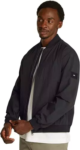Tommy Hilfiger Bomber Uomo Branded con Collo in Stile Baseball