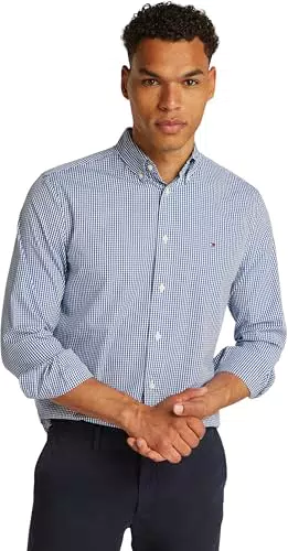 Tommy Hilfiger Camicia Flex Poplin Gingham Regular Fit Uomo