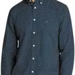 Tommy Hilfiger Camicia Flex Poplin Polka Dot Regular Fit da Uomo