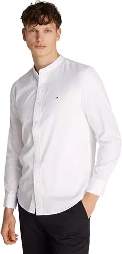 Tommy Hilfiger Camicia Flex Poplin Solid Mao Regular Fit Uomo