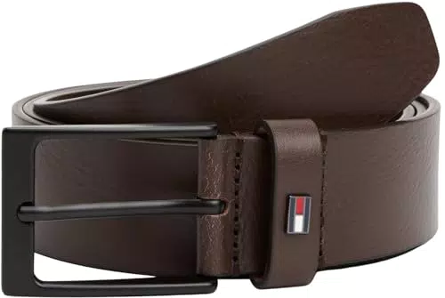 Tommy Hilfiger Cintura Layton in Pelle Uomo 3,5 cm
