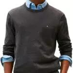 Tommy Hilfiger Pullover Uomo Essential Cotton con Scollo Rotondo
