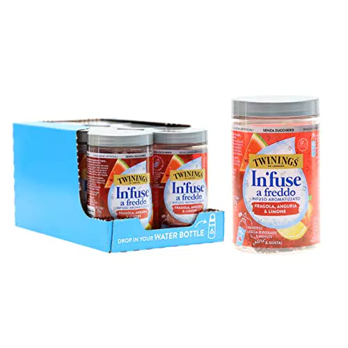 Twinings Infuso Senza Zucchero Fragola, Anguria e Limone per Acqua Fredda