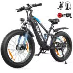 VARUN Bici Elettrica 26 Fat Tire 250W con Batteria 48V, 7 Velocità, LCD Display