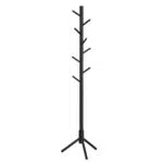 VASAGLE Attaccapanni da Terra in Legno a Forma di Albero con 8 Ganci RCR004B01