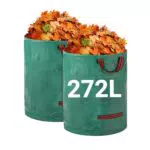 Velway Sacchi per Rifiuti da Giardino Riutilizzabili con Maniglie in Tessuto Industriale