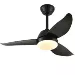 Ventilatore da soffitto con luce LED, motore DC silenzioso e telecomando