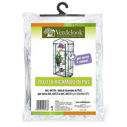 Verde Look Telo di Ricambio PVC Trasparente per Serre Modelli 647/2, 647/3, 647/6