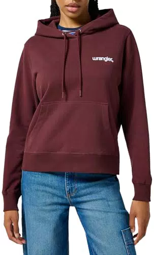 Wrangler Felpa con Cappuccio da Uomo Regolare