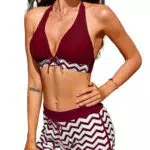 Yuson Girl Bikini Push Up Regolabile Halter Sexy per Donna Beachwear