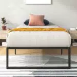 Zinus Letto Lorelai - Telaio in metallo con spazio sottostante, altezza 36 cm