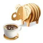 Sottobicchieri in legno di bambù multiuso per bicchieri e tazze