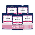 Acqua alle Rose Maschera Viso in Tessuto Lenitiva Idratante con Rosa Chinensis