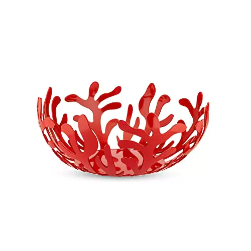 Alessi Mediterraneo ESI01/25 R Fruttiera in Acciaio con Resina Epossidica