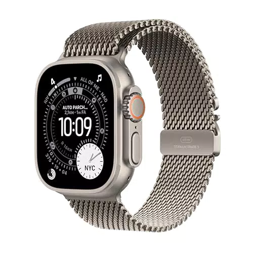 Apple Watch Ultra 3 GPS + Cellular con cassa in titanio e Loop in maglia milanese