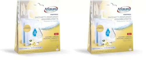 Ariasana Minifresh Coccole di Vaniglia sacchetti assorbi umidità e deodoranti