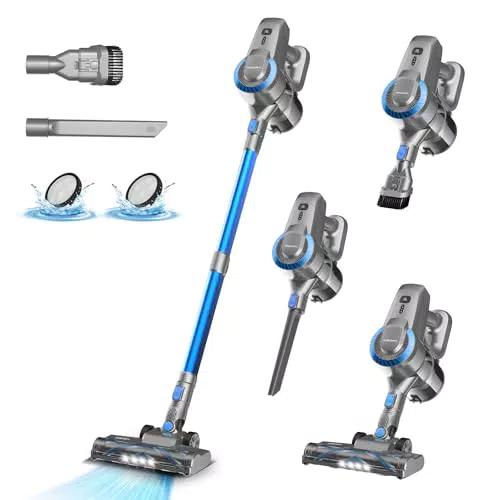 Aspirapolvere Senza Fili, 25KPa/50Min Scopa Elettrica Senza Fili