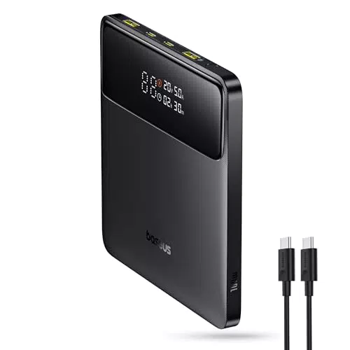 Baseus Powerbank Blade H1 100W PD QC4.0, Batteria Esterna Rapida per Laptop e Smartphone