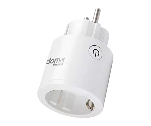 Beghelli - Presa Smart Dom-e Schuko 10/16, Interruttore o WiFi