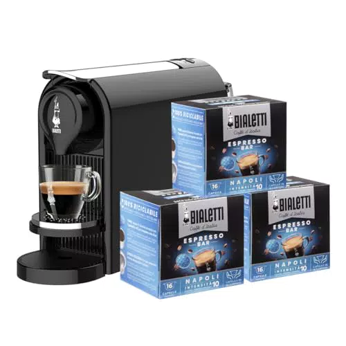 Bialetti Gioia Plus macchina da caffè espresso per capsule in alluminio