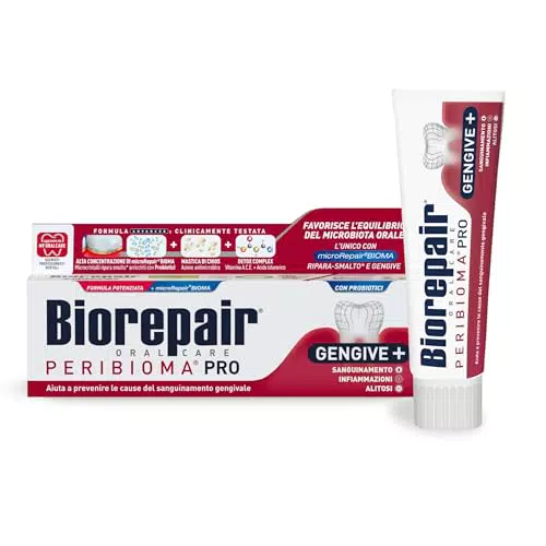 Biorepair Dentifricio Peribioma Pro Gengive con Probiotici e MicroRepair