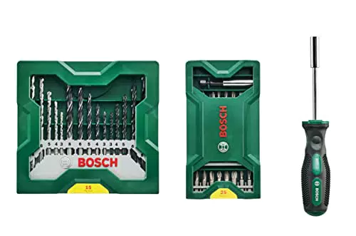 Bosch Professional Set Accessori per Trapano Avvitatore per Metallo, Legno, Acciaio