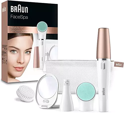 Braun Face Spa, Depilatore Donna Epilatore Viso, Accessori Inclusi