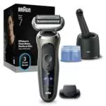 Braun Serie 7 72-C7200CC Rasoio Elettrico Uomo Wet&Dry Regolabarba Impermeabile