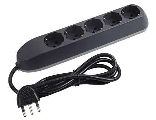 BTicino ciabatta multipresa Poker con interruttore, prese Schuko e bipasso