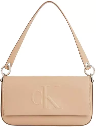 Calvin Klein Borsa a Spalla Sculpted Flap Pouch con Logo