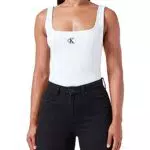 Calvin Klein Jeans CK Rib Tank Top J20J223192 - Maglia Donna Elegante