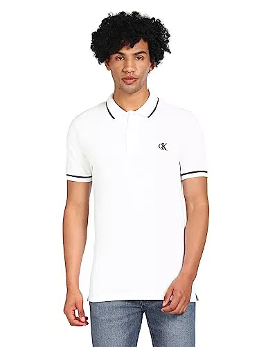 Calvin Klein Jeans Polo Uomo Slim Fit a Maniche Corte