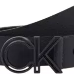 Calvin Klein Cintura in Pelle per Uomo - Modello CK Black Smooth