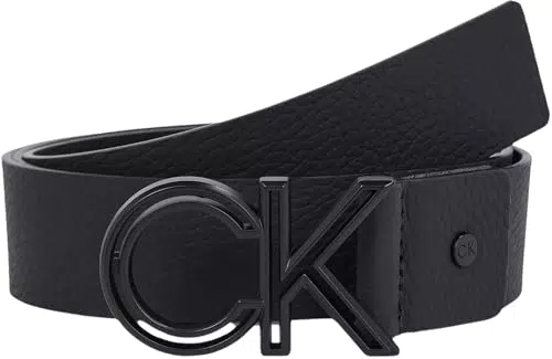 Calvin Klein Cintura in Pelle per Uomo - Modello CK Black Smooth