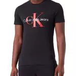 Calvin Klein T-Shirt Uomo Maniche Corte Core Monologo Slim Fit