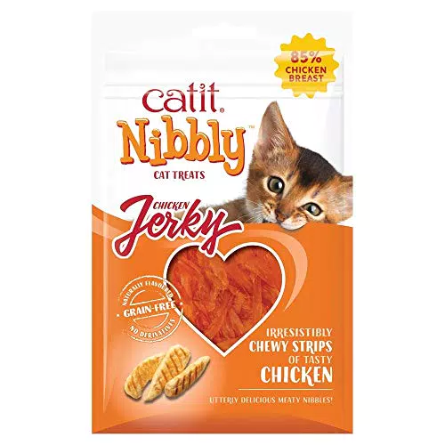 Catit Nibbly Jerky, Pollo, 30g