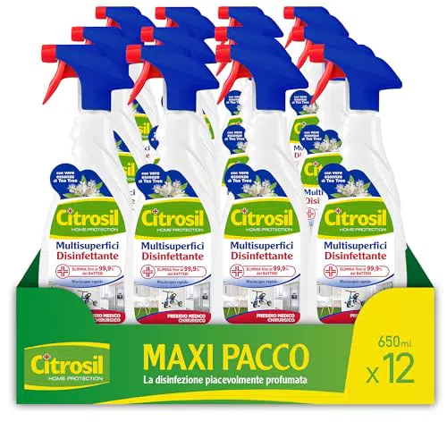 Citrosil Sgrassatore Multisuperfici Disinfettante con Essenze di Tea Tree