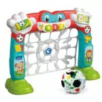 Clementoni Baby Tira e Segna Goleador, rete da calcio elettronica educativa