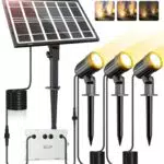 CLY Faretti Solari LED da Esterno Impermeabili IP66 con 3 Modalità Luminosità