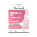 Vitarmonyl Coenzima Q10 con Vitamina E e C, Integratore Antiossidante Pelle