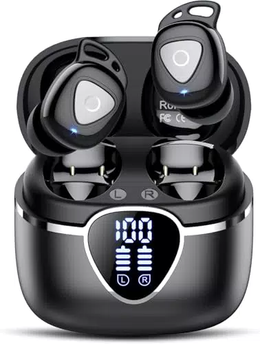 Auricolari Bluetooth 5.4 In Ear con 4 Microfoni, Cancellazione Rumore, LED Display