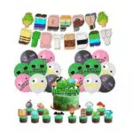 Decorazioni compleanno Miner: palloncini pixel per feste e party a tema