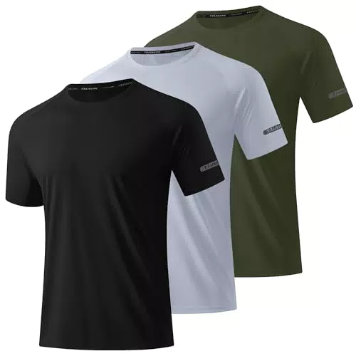 DEHORU Maglietta Tecnica Uomo Asciugatura Rapida Traspirante per Palestra