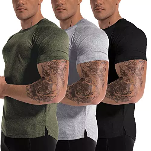 DEHORU Maglietta Palestra Uomo Sportiva Asciugatura Rapida Manica Corta