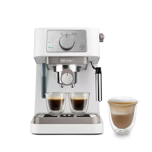 De'Longhi Stilosa EC260.W macchina da caffè con cialde E.S.E. e sistema cappuccino