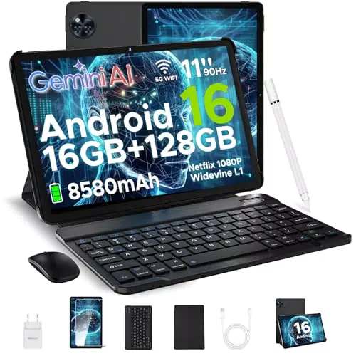 DOOGEE U11 Tablet Android 11", 16GB RAM, 128GB, Tastiera, Penna, Mouse, Case