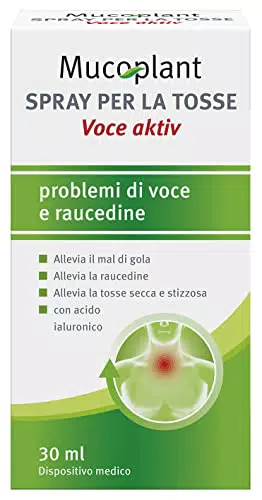 Dr. Theiss Mucoplant Voce Aktiv Spray Mal di Gola e Tosse Secca con Miele